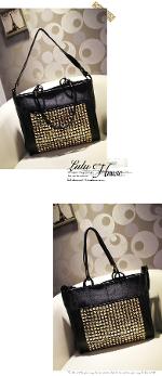 พร้อมส่ง กระเป๋าLuluhouse รุ่น L98-01bl  สไตล์เกาหลี งานคุณภาพสวยมากๆ จากLuluhouseของแท้100% ค่ะ 