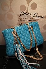 Pre-order กระเป๋าสะพาย Luluhouse รุ่น LL138bl4 สี ฟ้า
