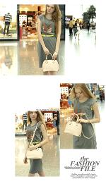 หมดค่ะ กระเป๋าAxixi แบรนด์ดัง  สไตล์เกาหลี รุ่น 10017  สี IVORY ดูหรู  มีสะพาย คล้องแขวน และถือได้