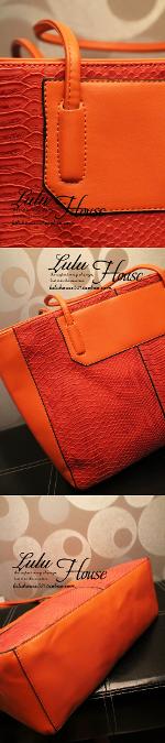 กระเป๋าLuluhouse Pre-order รุ่น LL85org3   สีส้มสดใสมาก pre-order ชิ้นเดียวราคาส่ง