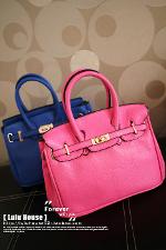 กระเป๋าถือ Luluhouse รุ่น LL75wh4  กระเป๋าถือ Luluhouse สีชมพูสดใส สวยงาม ดีไซน์ดูลงตัว 