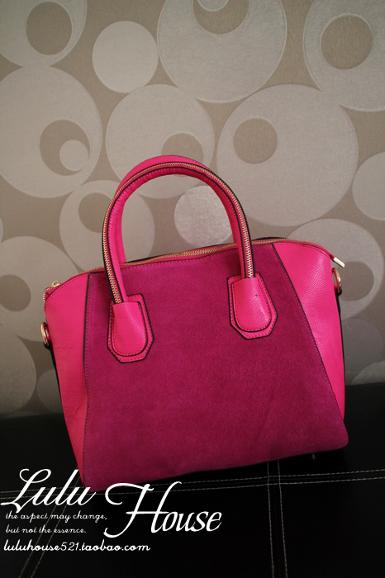 Pre-order กระเป๋าLuluhouse รุ่น LL108blu3 สีชมพู รุ่นนี้ทรงสวยมาก ถือ และสะพายได้