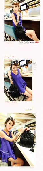 สีนี้หมดค่ะ กระเป๋าสะพาย Maomao แบรนด์ดัง  รุ่น m36-025   เป็นกระเป๋าทรงมีเชือกรูดปากกระเป๋า