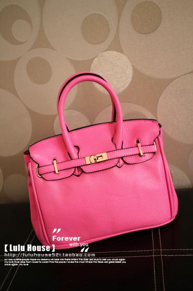 กระเป๋าถือ Luluhouse รุ่น LL75wh4 กระเป๋าถือ Luluhouse สีชมพูสดใส สวยงาม ดีไซน์ดูลงตัว 