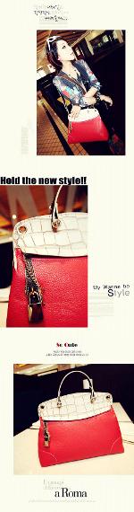 หมดค่ะ กระเป๋าแฟชั่นเกาหลี Maomao แบรนด์ดัง  รุ่น 09-024 สีแดง เก๋มาก มีกระเป๋า