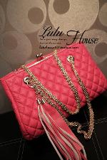 Pre-order กระเป๋าสะพาย Luluhouse รุ่น LL138bl4 สีชมพู ดูหรูหรา 