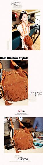 หมดค่ะ กระเป๋าสะพาย Maomao แบรนด์ดัง  รุ่น m36-025 สีน้ำตาล เป็นกระเป๋าทรงมีเชือกรูดปากกระเป๋า