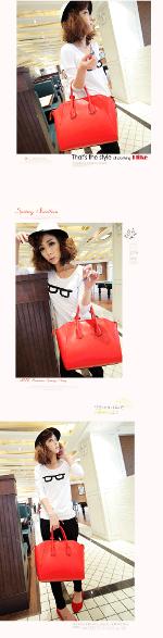 สีนี้หมดค่ะ กระเป๋าแฟชั่นเกาหลี  แบรนด์ดัง Maomao รุ่น m03-30  สีแดงสดใส ถือ คล้องแขน และมีสายสะพาย