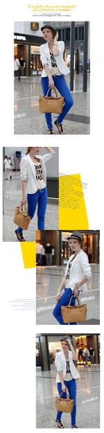 หมดค่ะ กระเป๋าแฟชั่น Axixi แบรนด์ดัง  รุ่น 10021 สีเบจ ดูเก๋มาก ดีไซน์ไม่ซ้ำใคร